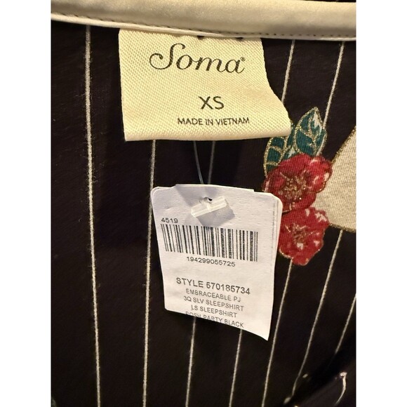 SOMA nightshirt Size XS NWT - Picture 2 of 4